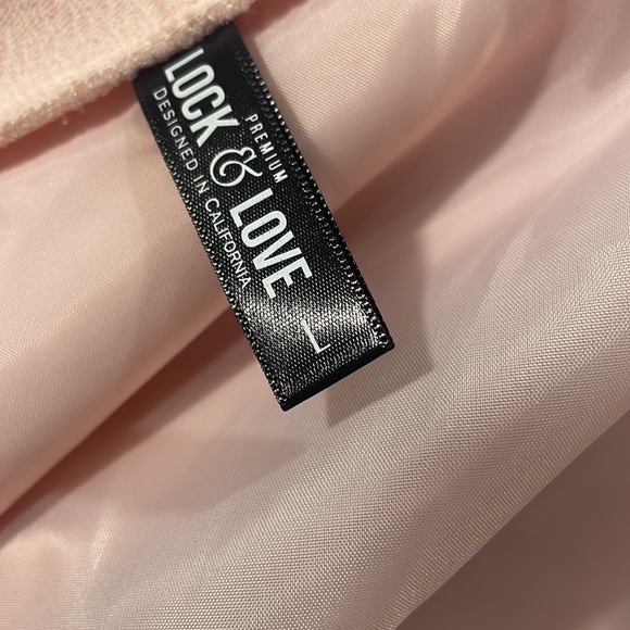 Pink, Open Front Blazer, Large, rousted sleeve, jacket,cardigan,ruched sleeve - Picture 5 of 7